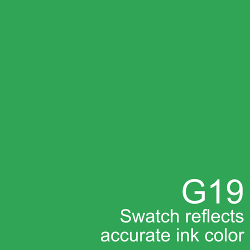 G19 - Copic Sketch Marker Bright Parrot Green — Violeta Ink